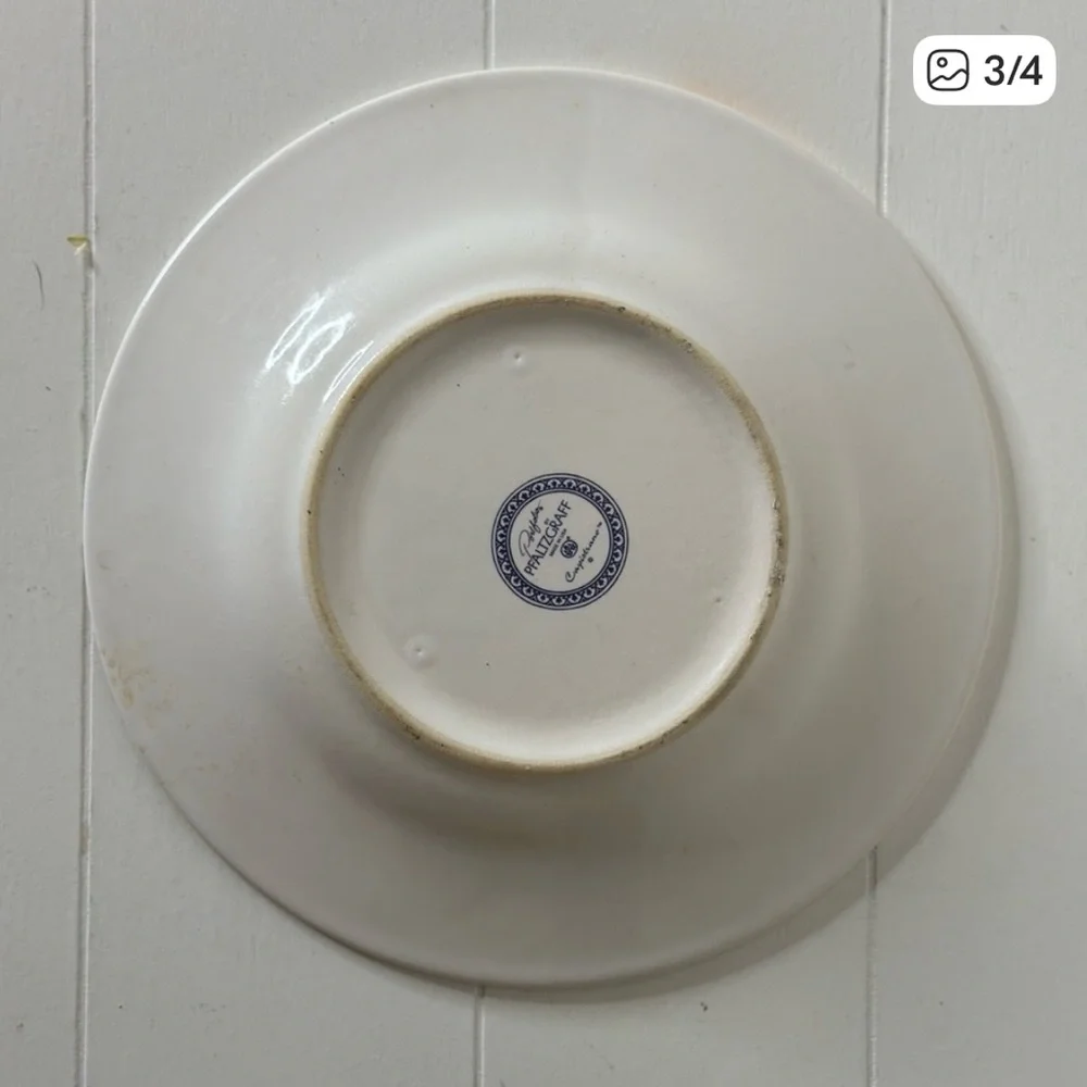 Pfaltzgraff Blue and Green Patterned Plate - Picture 3 of 4